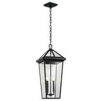 59130BKT-Kichler Lighting-Regence - 2 Light Outdoor Hanging Pendant In Traditional Style-26 Inches Tall and 11.5 Inches Wide-Textured Black Finish