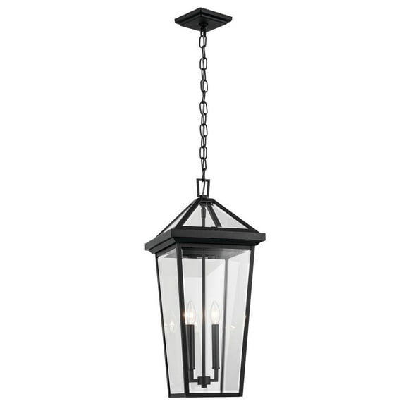 59130BKT-Kichler Lighting-Regence - 2 Light Outdoor Hanging Pendant In Traditional Style-26 Inches Tall and 11.5 Inches Wide-Textured Black Finish