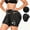 Black, variant on Women's Removable 4PCS Padded Butt Lifter Shorts, Hip Enhancer Tummy Control Shapewear Panties For Curvy Women