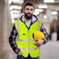 thumbnail image 6 of ALEKO XXXL Safety Vest with Pockets Class 2 ANSI/ISEA Compliant  Yellow, 6 of 6