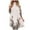 White, variant on Ichuanyi Woman Dress Women Sexy Fold Party Girls Ruffle Neck Long Sleeve Formal Printing Fall Maxi Casual Dresses