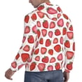 thumbnail image 6 of Lsque Hand Drawn Strawberry Pattern Casual Men's Hoodie,Hooded Sweatshirt with Kangaroo Pocket,Pullover Hoodie-Large, 6 of 7