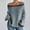 Blue, variant on Womens Off the Shoulder Striped Cute Sweater Oversized Lantern Long Sleeve Pullover Knit Sweaters Cozy Jumper Tops