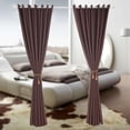 thumbnail image 3 of FESTFENDS People Seeking Privacy Curtains Polyester 1Set Brown, 3 of 8