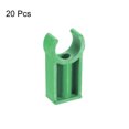 thumbnail image 3 of Unique Bargains PVC Pinces Clips, 20 Pack pour 20mm (3/4 ') Support de Cintre de Tuyau, Vert, 3 of 5