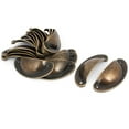 thumbnail image 4 of Uxcell Bronze Tone Shell Shaped Pull Handle-0.14" Hole Diameter-20 Pack, 4 of 4