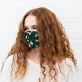 thumbnail image 2 of Weddingstar Adult Reusable, Washable 3 Ply Cloth Face Mask with Filter Pocket - Lemon, 2 of 6