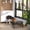 Black + Steel, variant on Elevated Dog Cot Bed with Canopy Shade for Outdoor Use, Portable Pet Bed for Large Dogs up to 66 lbs, 36 inch Gray Metal Frame