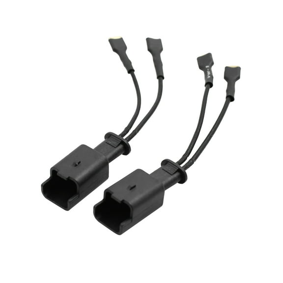 Unique Bargains 2pcs Black Car Horn Speaker Adapter Wiring Harness Socket Connector for Peugeot