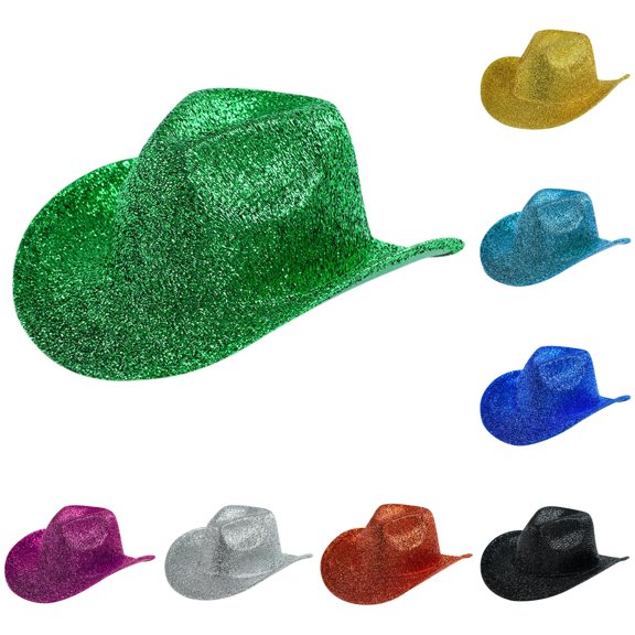 QWERTY Western Cowboy Jazz Hat Felt Wide Brim for Men Women Festival Party One Size