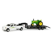 John Deere 1:64 Scale 530 Tractor with Ford F350 Dealer Truck and Trailer