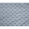 thumbnail image 4 of oneOone Polyester Lycra Light Grayish Blue Fabric Rabbit Animal Sewing Craft Projects Fabric Prints By Yard 56 Inch Wide, 4 of 4