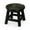 Espresso, variant on Floral Carved Wooden Step Stool / Perfect for Drinks and Room Decoration