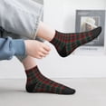 thumbnail image 2 of Fuzoiu Tartan Plaid Print Adult Socks, Crew Moisture-wicking Socks, Unisex Cushion Crew Socks,Casual Sports Ankle Socks, 2 of 7