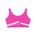 thumbnail image 4 of Lejafay Kids Girls Camisole Sport Bras Crop Top Sleeveless Gymnastics Dance Yoga T-Shirt Activewear Hot Pink 8, 4 of 6