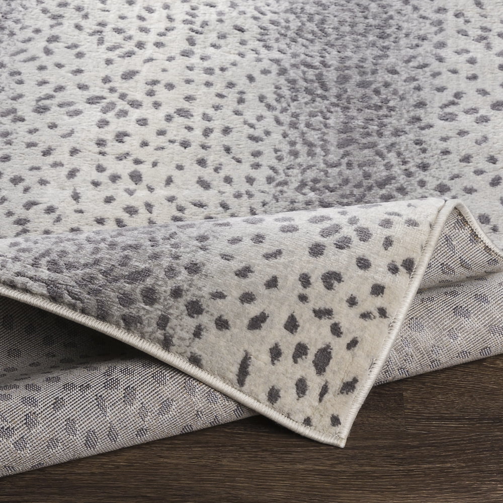 Livabliss Roma Antelope Print Area Rug,7'10" x 10',Grey