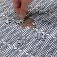 thumbnail image 4 of Ambesonne Geometric Jigsaw Puzzle Durable Cardboard, Oriental Plant Design, 1000 pcs, Grey White, 4 of 5