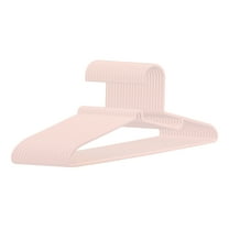 20 Pcs Clothes Hangers, Perfet Plastic Hangers, Space Saving Pants Hangers for Clothing, Closet, Coats, Shirts, Pants, or Jeans Pink