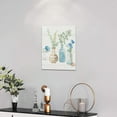 thumbnail image 3 of Farmhouse Bathroom Floral Wall Art Rustic Bathroom Flower Botanical Pictures Wall Decor Country Floral Plant Canvas Prints Painting Modern Home Framed Artwork for Living Room Bedroom Office 12"x16", 3 of 6