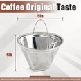 thumbnail image 2 of Filtro de café #4 de acero inoxidable reutilizable para Technivorm Moccamaster, 2 of 7