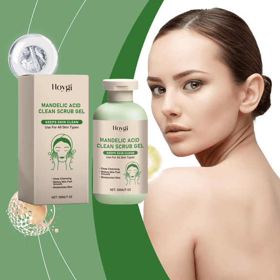 Hoygi Body Exfoliating Gel, Deep Cleansing Moisturizing Gentle Mud Scrub Exfoliating Dead Skin Clean Pores