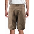 thumbnail image 2 of Men's Classic Stretch Cotton Blend Slim Fit Below The Knee Casual Chino Shorts (Khaki, 30), 2 of 3