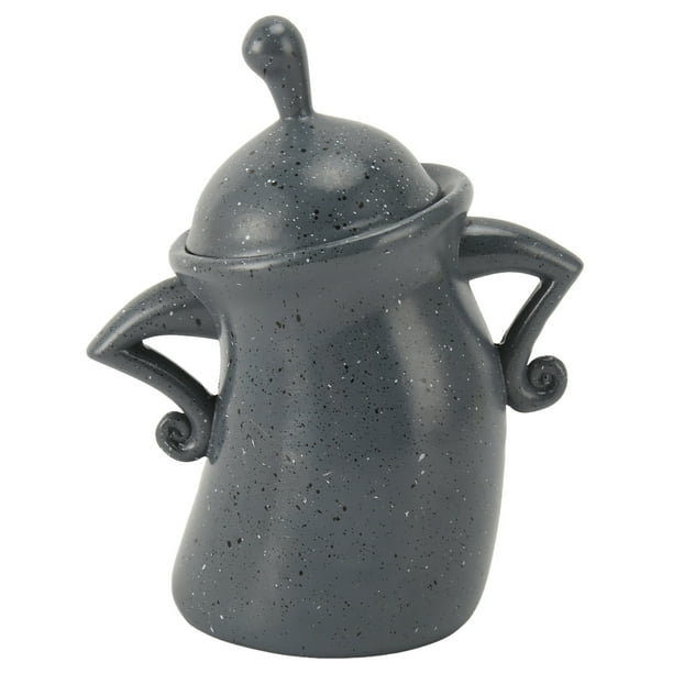 Recipiente decorativo de PVC con tapa hermética para almacenar alimentos, ideal para café, té y azúcar.