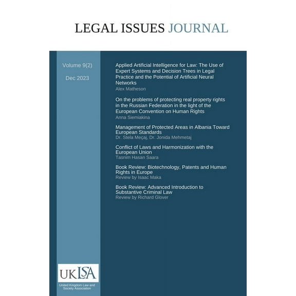 Legal Issues Journal Legal Issues Journal 9(2), Book 9.2, (Paperback)
