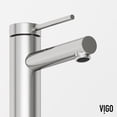 thumbnail image 5 of Open Box VIGO Jewel 6 in. Single-Hole Single Handle Bathroom Faucet in Brushed Nickel-VG01055BN, 5 of 13