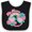 Black and White, variant on Inktastic Nonna Loves Me Girls Granddaughter Rainbow Girls Baby Bib