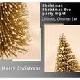 thumbnail image 6 of Flocked Christmas Tree,Slim Christmas Trees Christmas Tree Bottle Brush Trees, Miniature Plastic Pine Trees for Crafts Sisal Frosted Mini Christmas Trees Decor for Home Tabletop Ornaments(Gold), 6 of 8