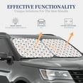 thumbnail image 3 of KLL Sea Turtle Windshield Sun Shade 2-Piece Foldable Car Front Window Sunshade for Most Sedans SUV Truck- Medium, 3 of 5
