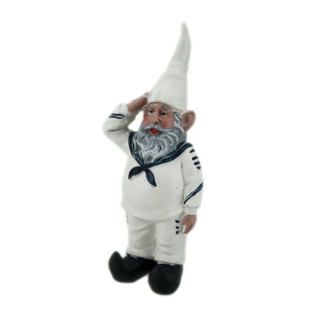 Zeckos 8 inch U.S. Navy Shipmate Sal Garden Gnome Home Decor Statue