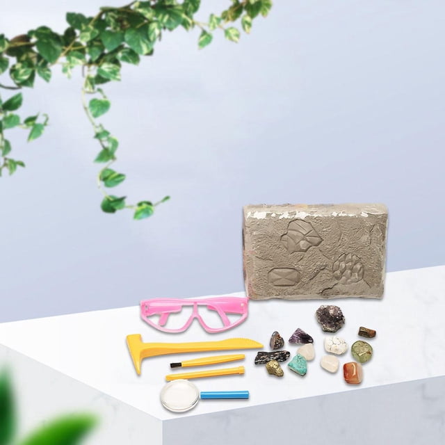 Kit de gemas CUTICAT 12 gemas Excavación ciencia JUGUETE