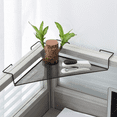 thumbnail image 4 of Office Cubicle Shelf, Wire Corner Sundries Storage Rack, Office Cubicle Dormitory Space-Saving Mesh Corner Rack Shelf, 4 of 6