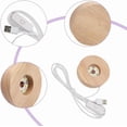thumbnail image 3 of vskikris 2-Pack Wooden LED Display Base - Lighted Stand for Crystal Art (3.9in Diameter) - Home/Office/Gift Decor, 3 of 5
