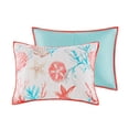 thumbnail image 3 of Bedding Sets 6 Piece Cotton Sateen Quilt Set with Throw Pillows Coral Full/Queen,Bed Sets, 3 of 12