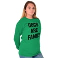 thumbnail image 4 of Dogs Family Mans Best Friend Pet Lady Long Sleeve TShirt Men Women Brisco Brands S, 4 of 6