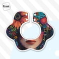 thumbnail image 3 of Hirioo Bohemian Colorful Flower Woman for Baby Cotton Petal Bib Drool Bibs for Baby Boy Unisex, 3 of 9