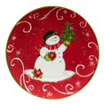 thumbnail image 2 of Certified International Holiday Magic Snowman - Juego De 4 Platos De Postre Y Ensalada (9.0 In), Multicolor, 2 of 5