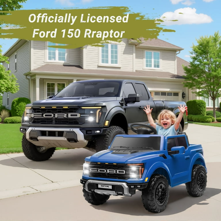 Ford Ride on Cars, 12V Ford F150 Raptor Powered Ride on Toys