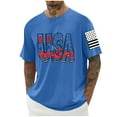 thumbnail image 2 of Guluxicc Mens Independence Day Tops 4th of July Tee Shirts Regular Fit Summer Patriotic Graphic Shirts, 2 of 6