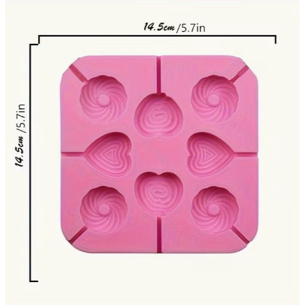 Molde de silicona antiadherente for dulces de 8 cavidades | Círculo redondo for hacer chocolate, caramelos de azúcar, paletas heladas y herramienta for derretir