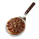 thumbnail image 3 of Espátula para pizza de acero inoxidable con mango de madera, multiusos, de metal, para pizza, pasteles, pala, herramienta de transferencia, 3 of 9