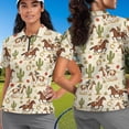 thumbnail image 4 of Binienty Western Horse Couple Matching Outfits Relaxed Short Sleeve Couple Shirt for Men Women Fashion Classic Fit Shirts Daily Wear for Workout Pickleball Running, 4 of 7
