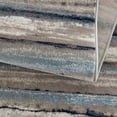 thumbnail image 6 of 2â€™ x 3â€™ Blue and Beige Distressed Stripes Scatter Rug, 6 of 9