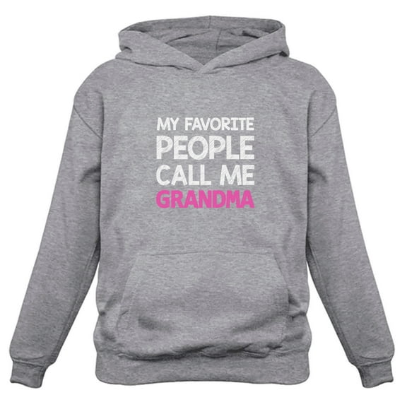 TeeStars - My Favorite People Call Me GRANDMA - Gift for Nana Women Hoodie XX-Large Gray