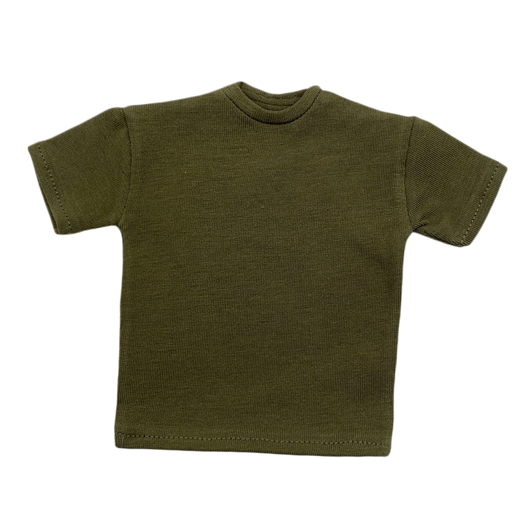 1/6 Scale Tee Hot Green Short Sleeves T-Shirt For 12" Action Figure Toys 