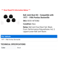 thumbnail image 2 of Ball Joint Boot Kit - Compatible with 1977 - 1986 Pontiac Bonneville 1978 1979 1980 1981 1982 1983 1984 1985, 2 of 2
