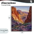 thumbnail image 4 of Stupell Industries Traditional Western Colors Canyon Gray Framed Giclee Art, 11 x 14, by Franklyn Gregory, 4 of 8